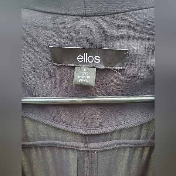 Ellos Rayon Black Women's jacket Cardigan light weight Size Large - Picture 3 of 13